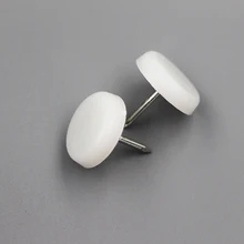 60 шт 13-18 мм белые войлочные накладки для ног накладки для скольжения ногтей протектор мебели стул стол ноги мебель стул ножки