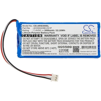 

Cameron Sino ACE604396 2S1P Battery for AAronia Spectran HF-Rev.3 Spectran HF-V4 Analyzer Spectran NF Analyzer 3000mAh