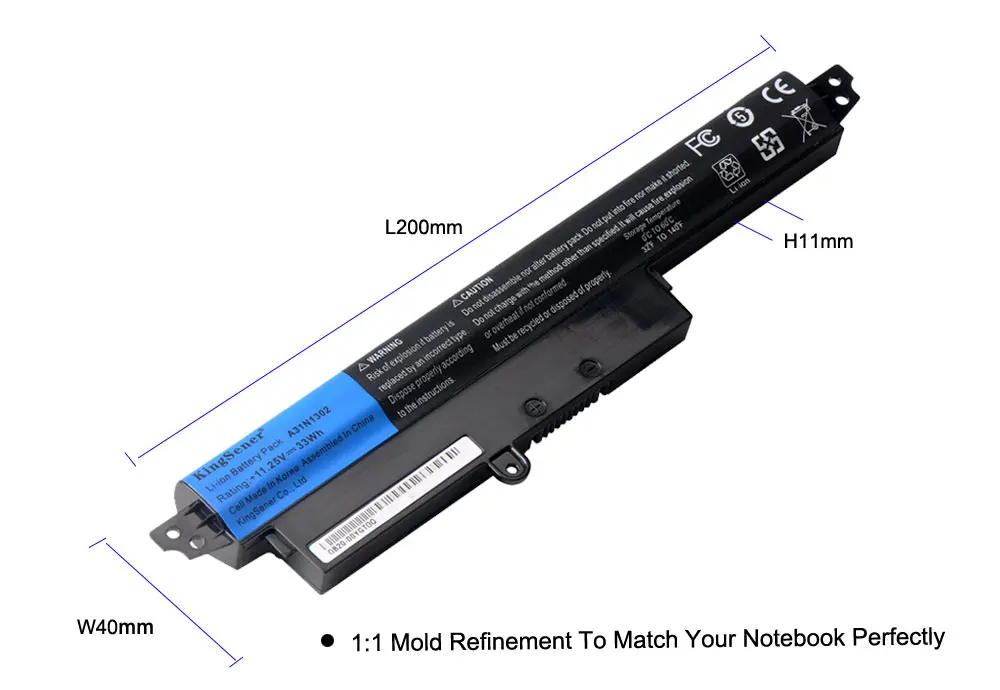 Kingsener-bateria a31n1302 para asus, bateria para asus