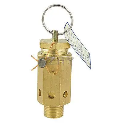 

Gold Tone 19/32" Dia Thread -5-120C 15MPa Air Pressure Relief Valve