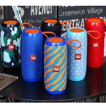 

10PCS/Lots Free DHL Portable Bluetooth Speaker 10W Wireless Stereo Column Fabric Subwoofer Speakers Support TF card FM Radio