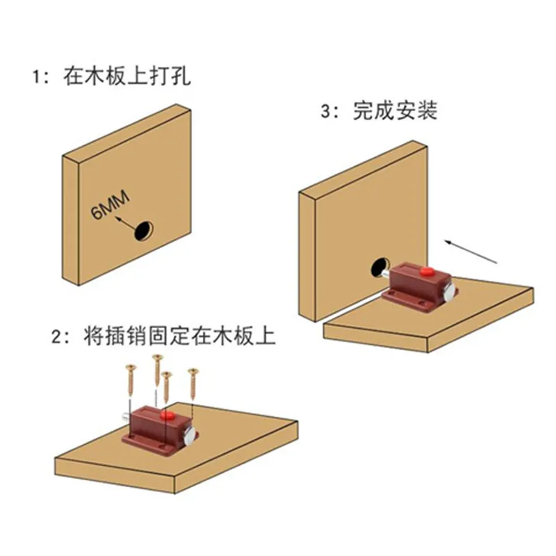 4pcs Practical spring Door Bolts Plastic ABS Latch Lock Slide Locker Window Cabinet Box Cupboard Home DIY Furniture Hardware door latch
