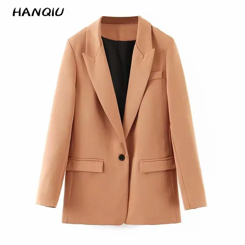 

Fall 2019 vintage yellow Blazer women blazers and jackets Korean casual long sleeve blazer feminino coat office women clothes
