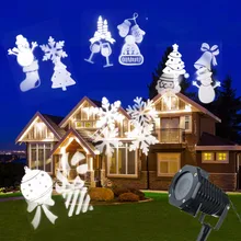 10 узоров модный снежинка светодиодный проектор светильник на Рождество и Хеллоуин; Открытый сад пейзаж для приготовления пищи на воздухе вечерние КТВ Бар вечерние сад