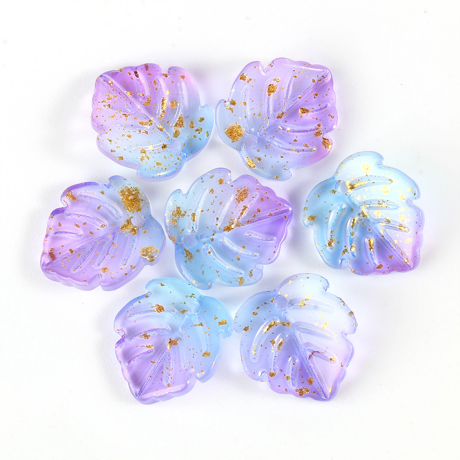 20pcs 메이플 리프 Lampwork 유리 구슬 보석에 대 한 여러 가지 빛깔의 체코 크리스탈 루즈 비즈 수 제 DIY  Beacelets 액세서리 만들기-Freehip.co.kr