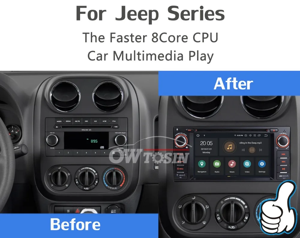 Flash Deal 6.2" Android 9.0 4+64G Car DVD Player Radio GPS For Jeep Wrangler Compass Grand Cherokee Commander Patriot Dodge Caliber Journey 4 Flash Deal 6.2" Android 9.0 4+64G Car DVD Player Radio GPS For Jeep Wrangler Compass Grand Cherokee Commander Patriot Dodge Caliber Journey 4