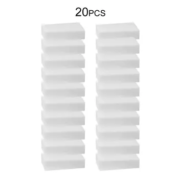

100pcs/lot White Magic Sponge Cleaner Eraser Multi-functional Cleaner Melamine Sponge for Kitchen Bathroom Cleaning 100x60x15mm