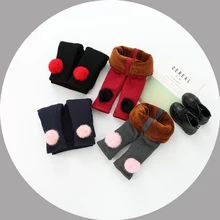 Теплые леггинсы для маленьких девочек; детские зимние штаны для девочек; леггинсы из плотного бархата; Детские теплые кашемировые штаны; хлопковые брюки для младенцев