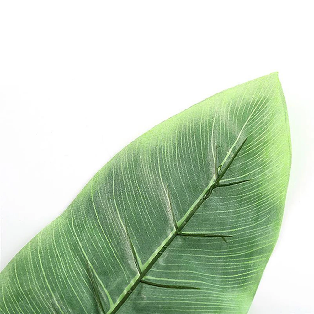 20Pcs Realistic Artificial Plant Fake Banana Leaf DIY Flower Arrangement Vivid Garden Ornament Home Decoration Supplies