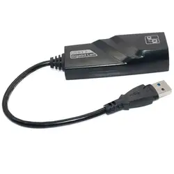 Внешний Бесплатный привод USB 3,0 Gigabit LAN USB к RJ45 NIC RTL8153 чип обновление скорость сетевого подключения