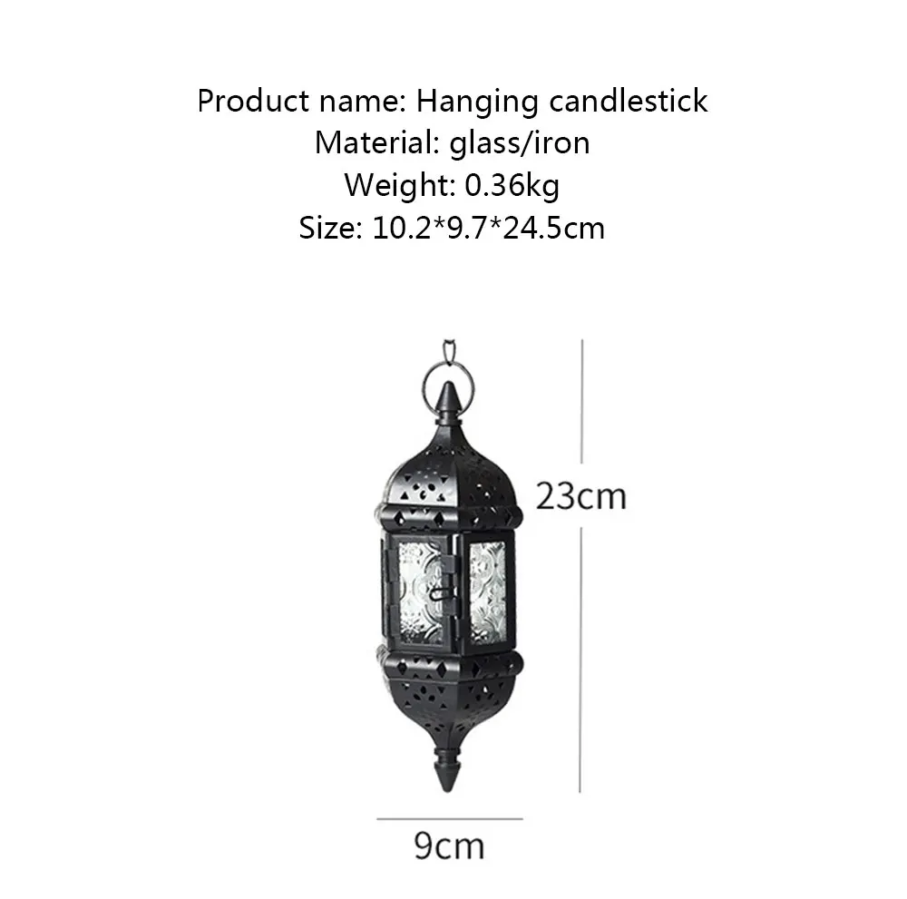 Description Picture 4 of itemHanging Wrought Iron Home Decor Candle Holders Wedding Decoration Accessories Candlesticks For Candelabro Centerpiece Vintage