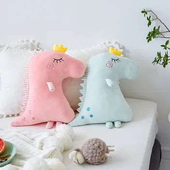 

Cute Pink, Green Unicorn Pillow,Down Cotton Small Dinosaur Toy Plush Doll Soft Children Pillow,Give Friends Gifts, Baby Gifts