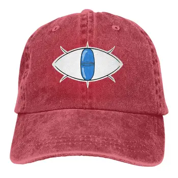 

Men's Or Women's Adjustable Yarn-Dyed Denim Baseball Caps Oblong Eye Snapback Cap