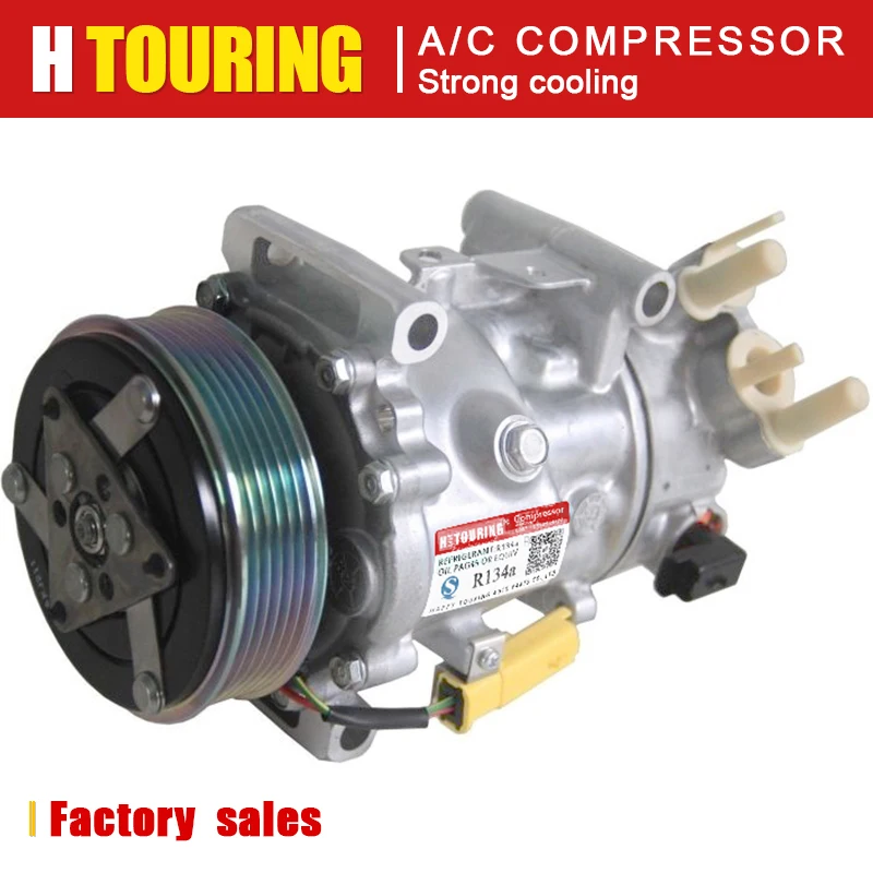 Компрессор кондиционера для PEUGEOT 407 308 5008 CITROEN C5 7C16 1342 1301 1322 1311 1318 9684141780 9671451380 6453ZS