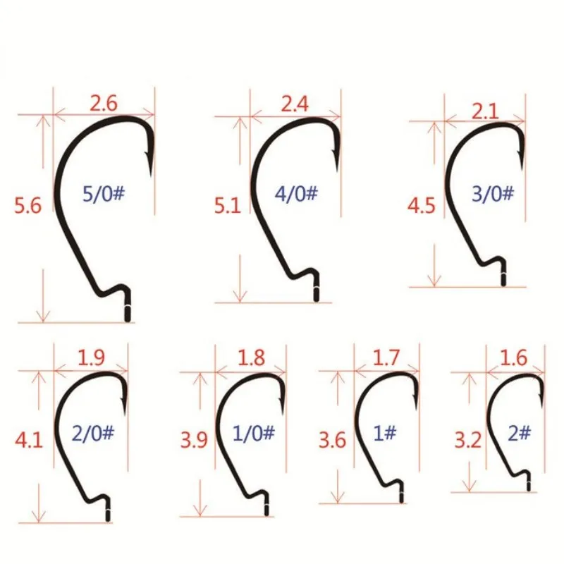 2#0/1# крючковый крючок рыболовный крючок из углеродистой стали широкий кривошипный офсетный рыболовный крючок для червячной приманки Приманка Luya крючок колючий карп рыболовные крючки