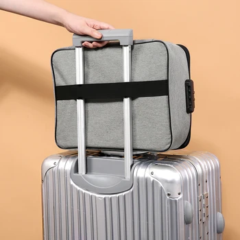 

High quality large traval storage bags high quality grey Certificates pink cosmetics storage students traval bags