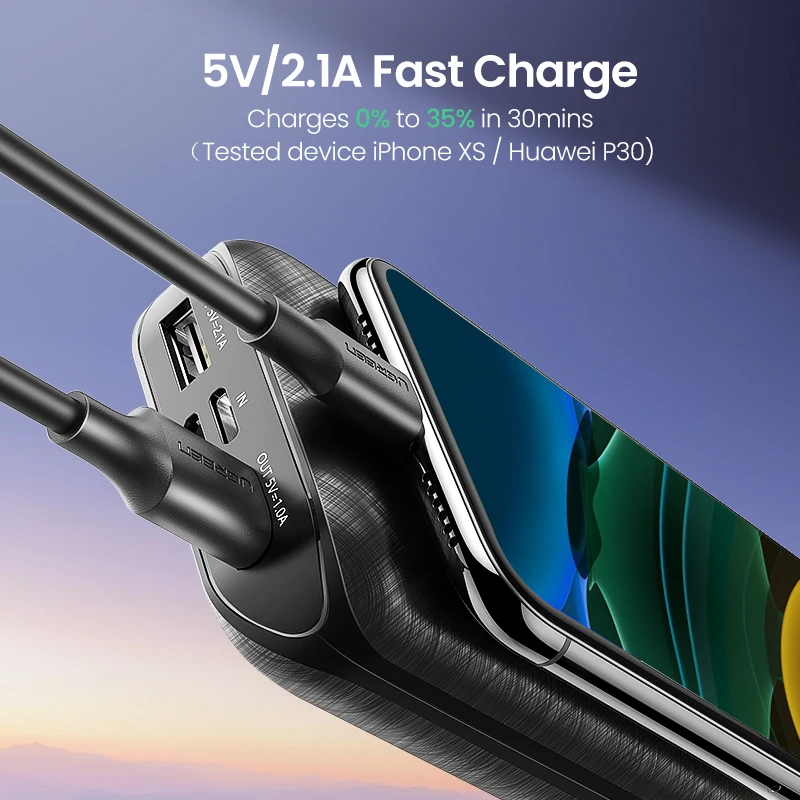 Портативное зарядное устройство Ugreen 10000 мАч для Xiaomi/Samsung S10|Внешние аккумуляторы| |