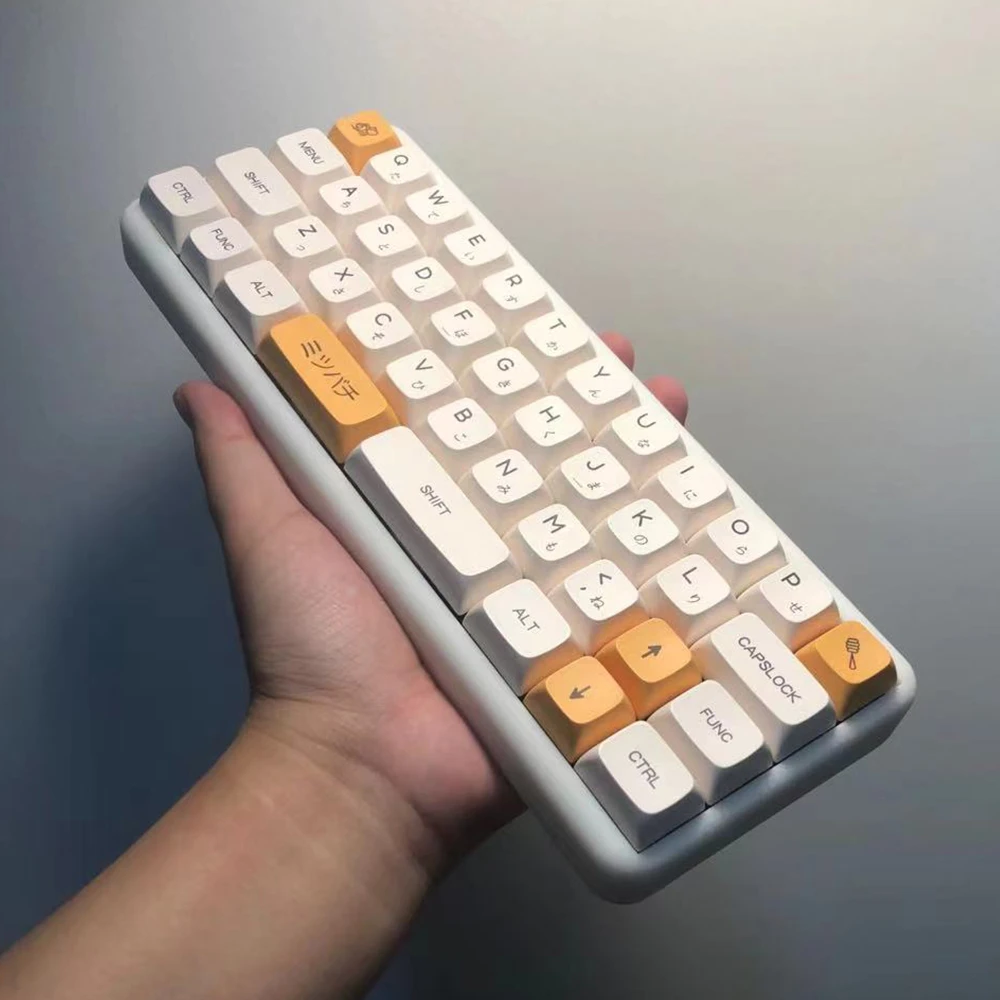 Programmable Mini Mechanical Keyboard Support VIA White Resin Case Type-c Hot Swappable PCB Kailh Hot Plug Base 40 Mini Keyboard