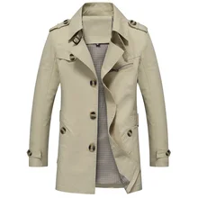 Мужской Тренч, модная дизайнерская Осенняя приталенная брендовая мужская куртка, хлопковая ветровка, мужской размер L-5XL