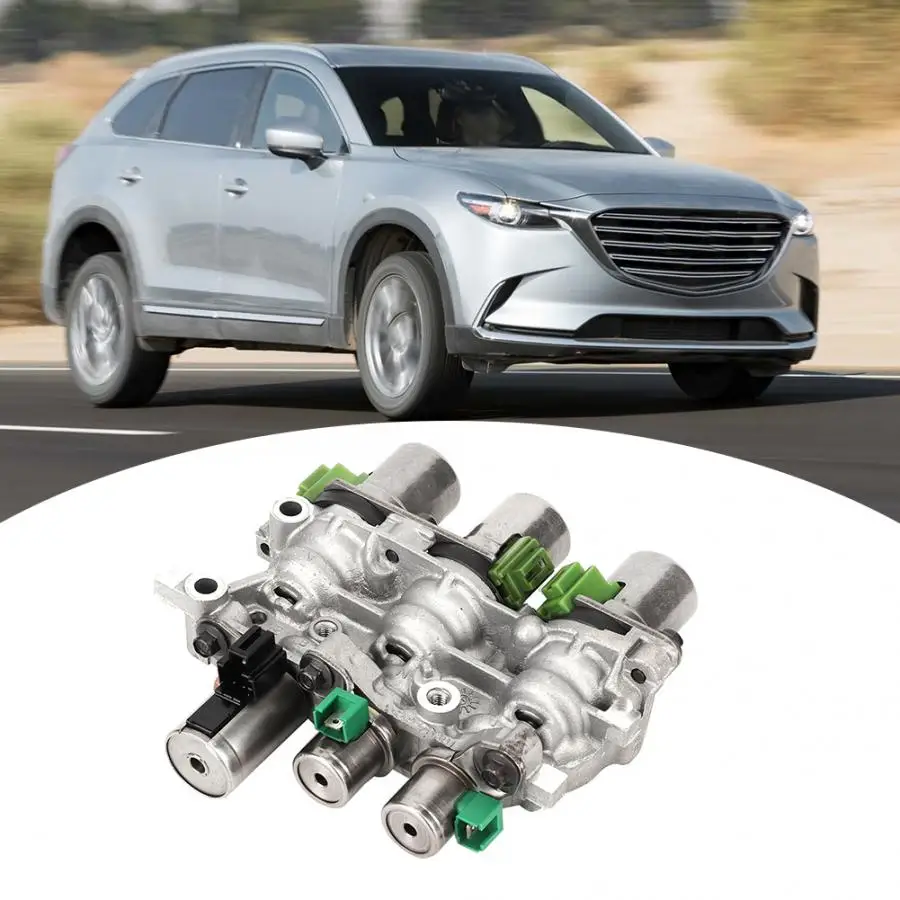 Transmission Solenoid Block Control Unit Module Fit for Ford 4F27E Fit for FNR5 5 Speed Main Valve Bodies Silver