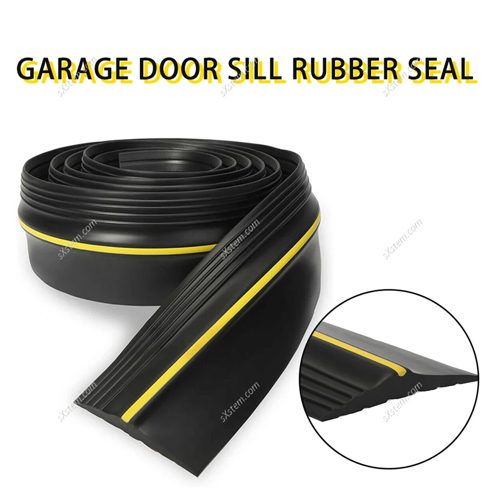 Description Picture 5 of item6m Solid Garage Threshold Door Weather Rubber Seal Strap Floor Seal Waterproof Dustproof Special PVC Rubber Strip