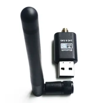 

Bluetooth WiFi Adapter 600mbps 2.4G+5.8G Net-work Card for Desktop Laptop PC T3LB