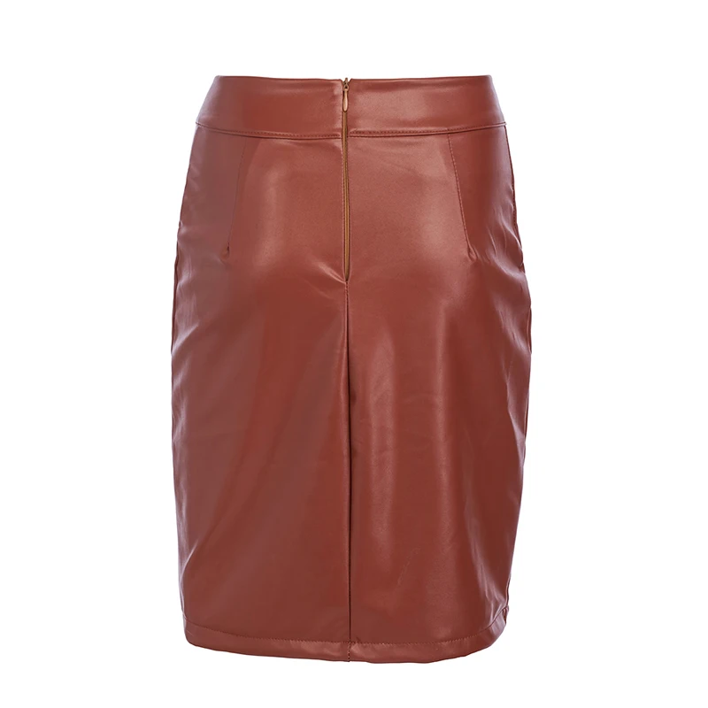 Womens Skirts Ladies Summer PU Leather High Waist Clubwear Fashion Evening Bodycon Nightclub