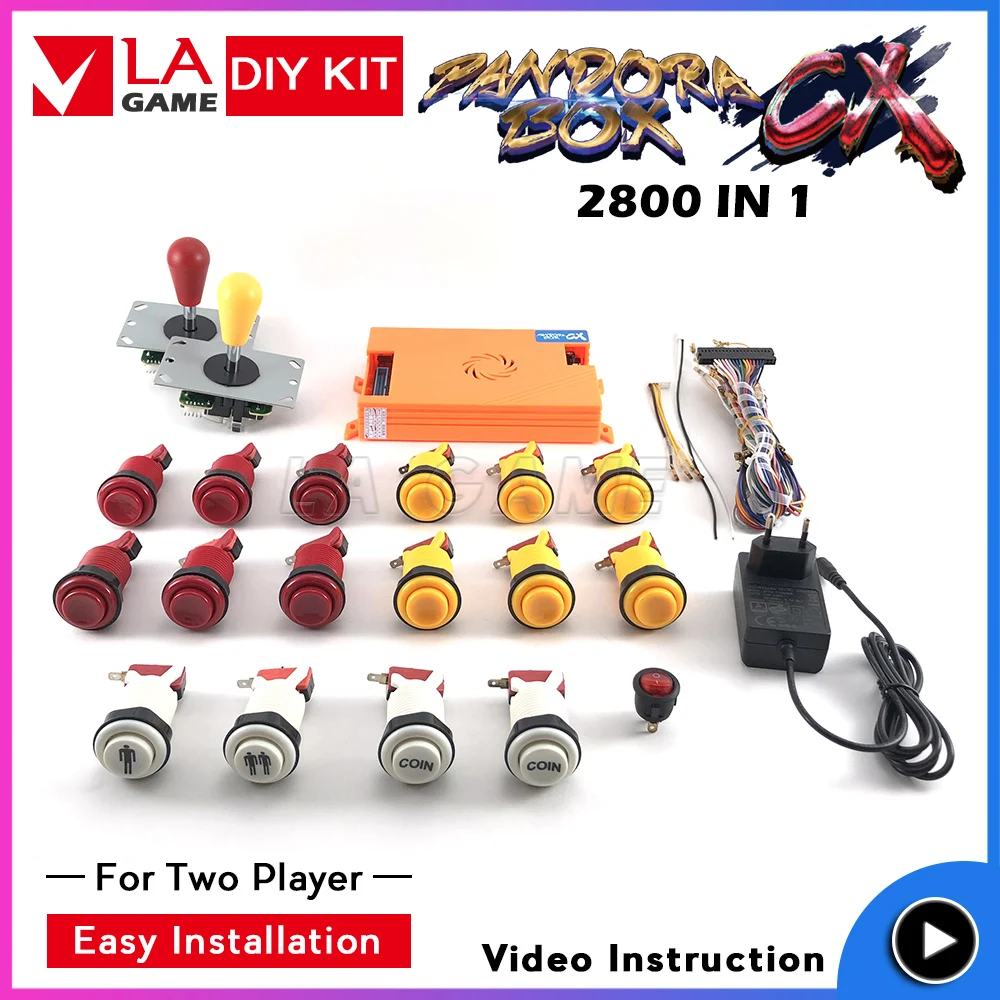 

pandora box 9 pandora box cx 2800 games in 1 game board 2 player kit video instruction sanwa joystick happ buttons