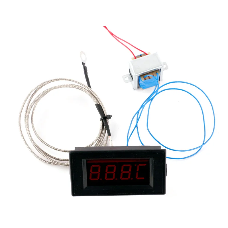 전기 오븐용 디지털 LED 온도계, K형 열전대, 디지털 온도 측정기, 0-800 도, AC220V