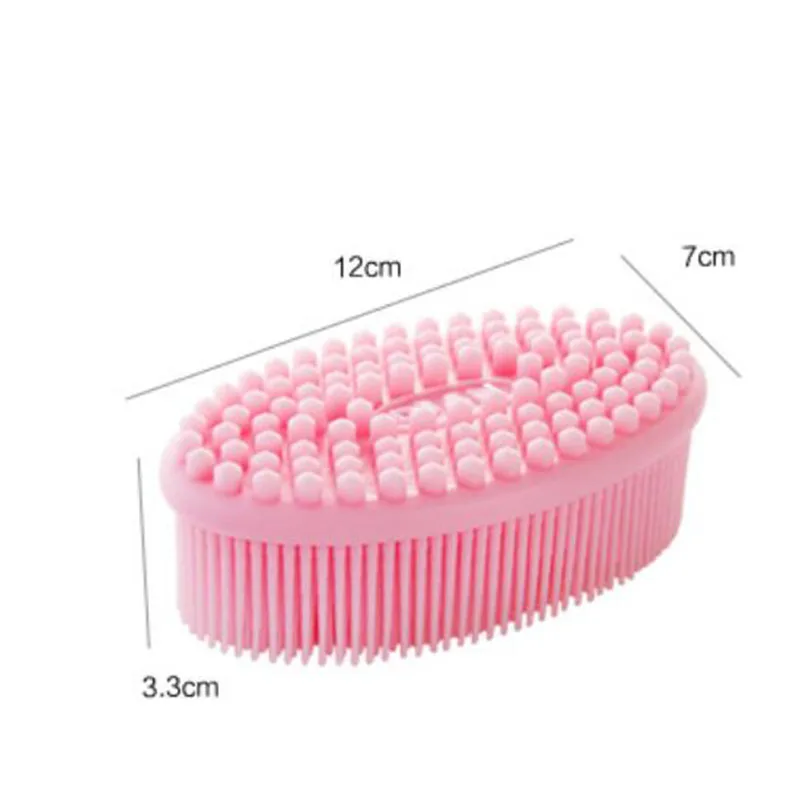 Super soft silicone bath massage brush home scalp massage brush body does not hurt skin whole family are applicable