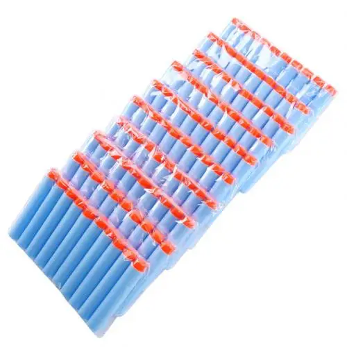 Sky Blue 100pcs 100 шт Универсальные 7,2 см с круглой головкой EVA пулевые дротики для N-strike детское игрушечное ружье - Цвет: Sky Blue 100pcs