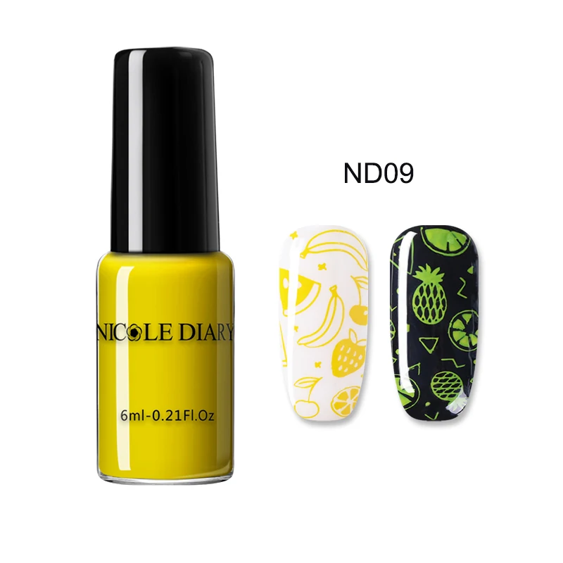 Stamping polish 09 NICOLE DIARY 5 шт. набор штамповочных лаков для ногтей штамп шаблон штамп лак черный золотой серебряный дизайн ногтей пластина Печать Набор лаков - Цвет: Stamping polish 09