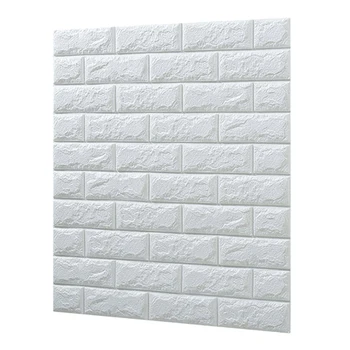 

10 PCS Foam 3D Tile Brick Wall Sticker Self-Adhesive DIY Wallpaper Panels Decor