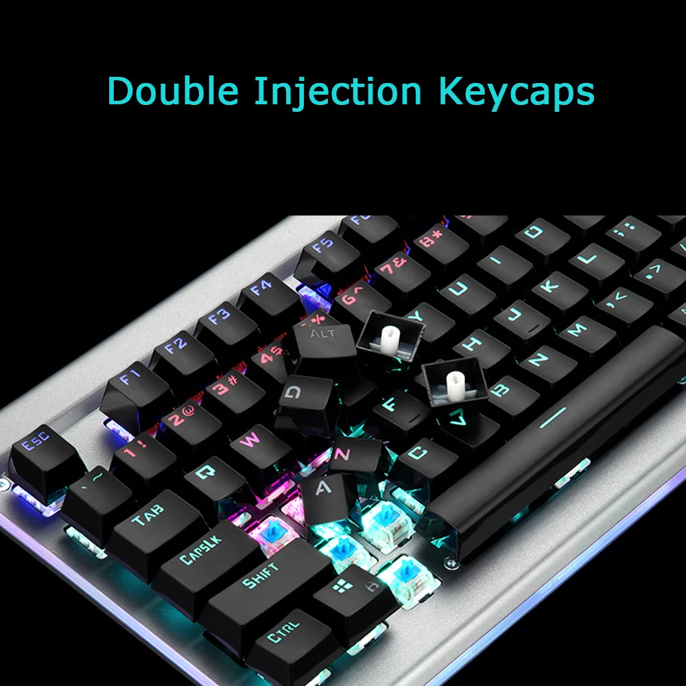 Механическая игровая клавиатура HP GK520 цветная светодиодная подсветка боковая