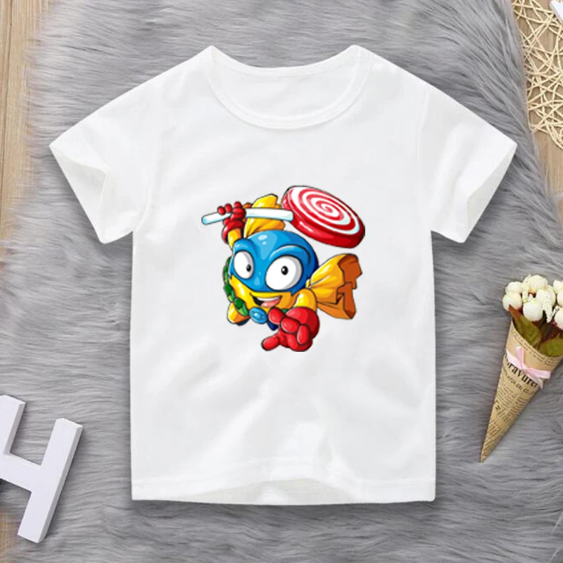 New Summer Baby Boys Tshirt Los Super Zings Series 4 Print Dibujos De Super Zings Kids T-Shirts Children Cotton Girl Top Clothes