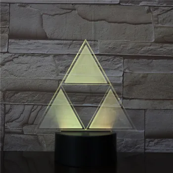 

3D Lamp Geometric Figure Visual Light Effect 7 Color with Remote for Teenager Touch Sensor Fast Delivery Led Night Light Lamp