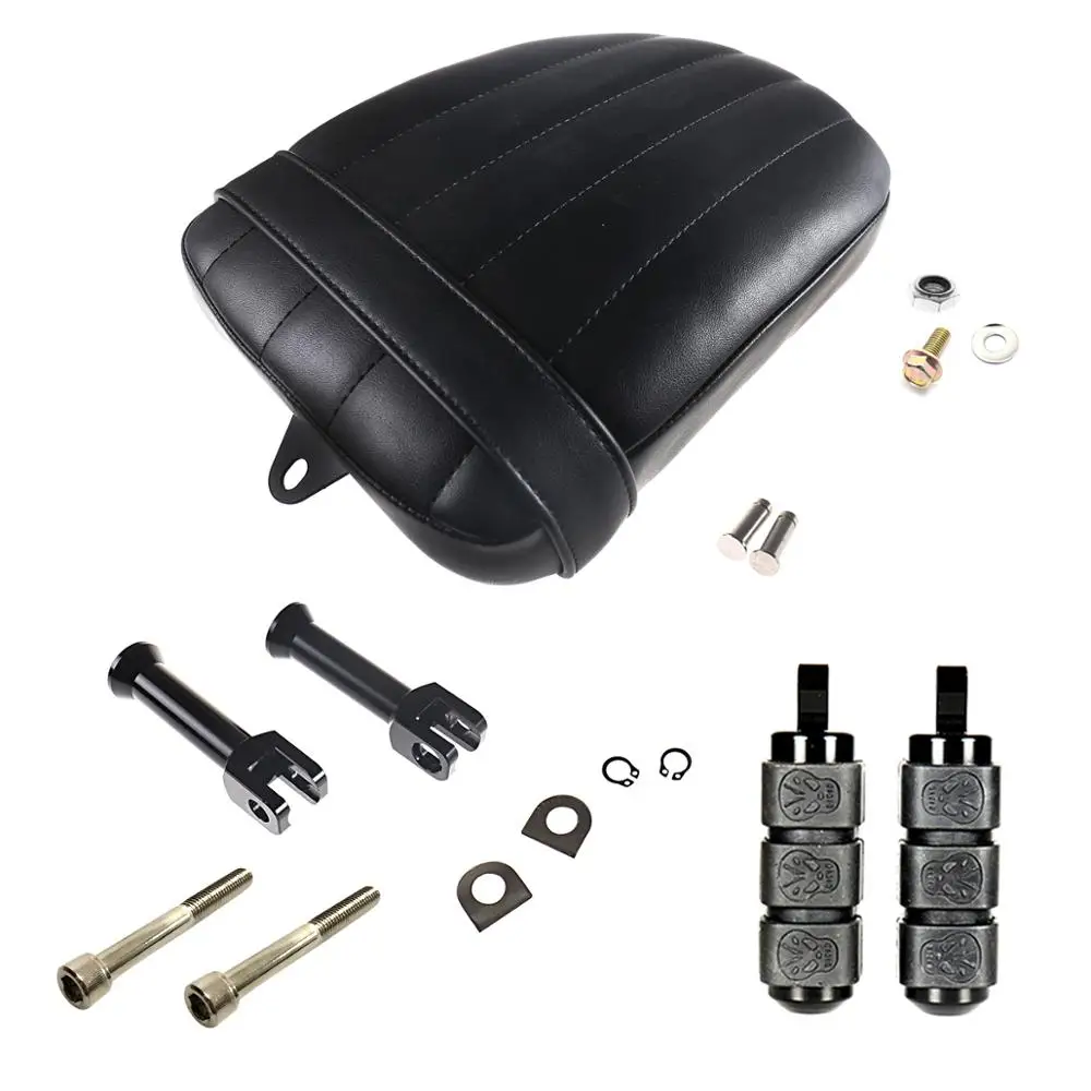 Rear Passenger Grid Style Seat With Rudyness Foot Bracket Footpegs For Harley Street Bob 2018-2020 FXBB