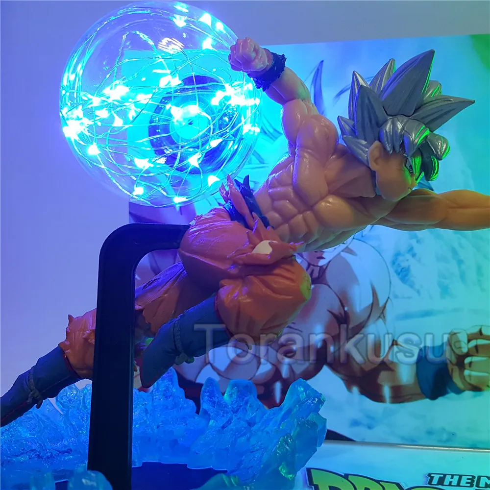 Dragon Ball Z Broly VS Goku лампа DIY Led Аниме фигурки Dragon Ball Ultra Son Goku Figma Украшение Фигурка ПВХ Broli игрушки