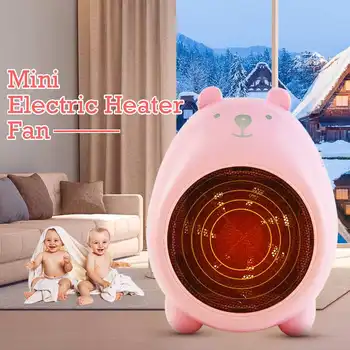 

220V 400W Winter Warm Hand Heater Electric Mini Air Heater Portable Desktop Cartoon Heater Office Supplies