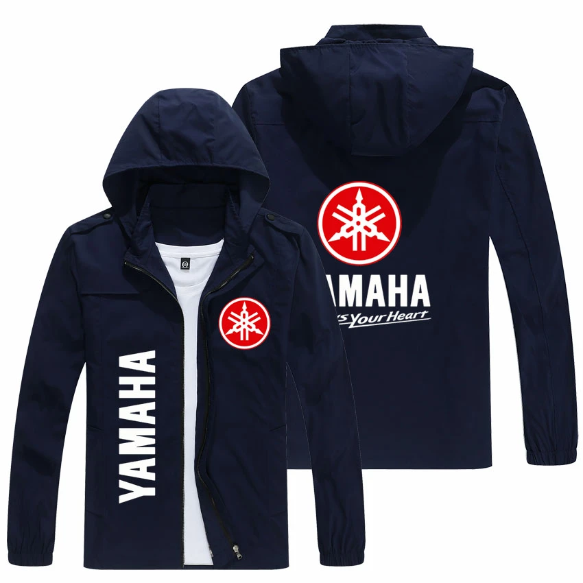 Yamaha Men's Jacket Yamaha Motorcycle Logo Jacket Fashion Windbreaker