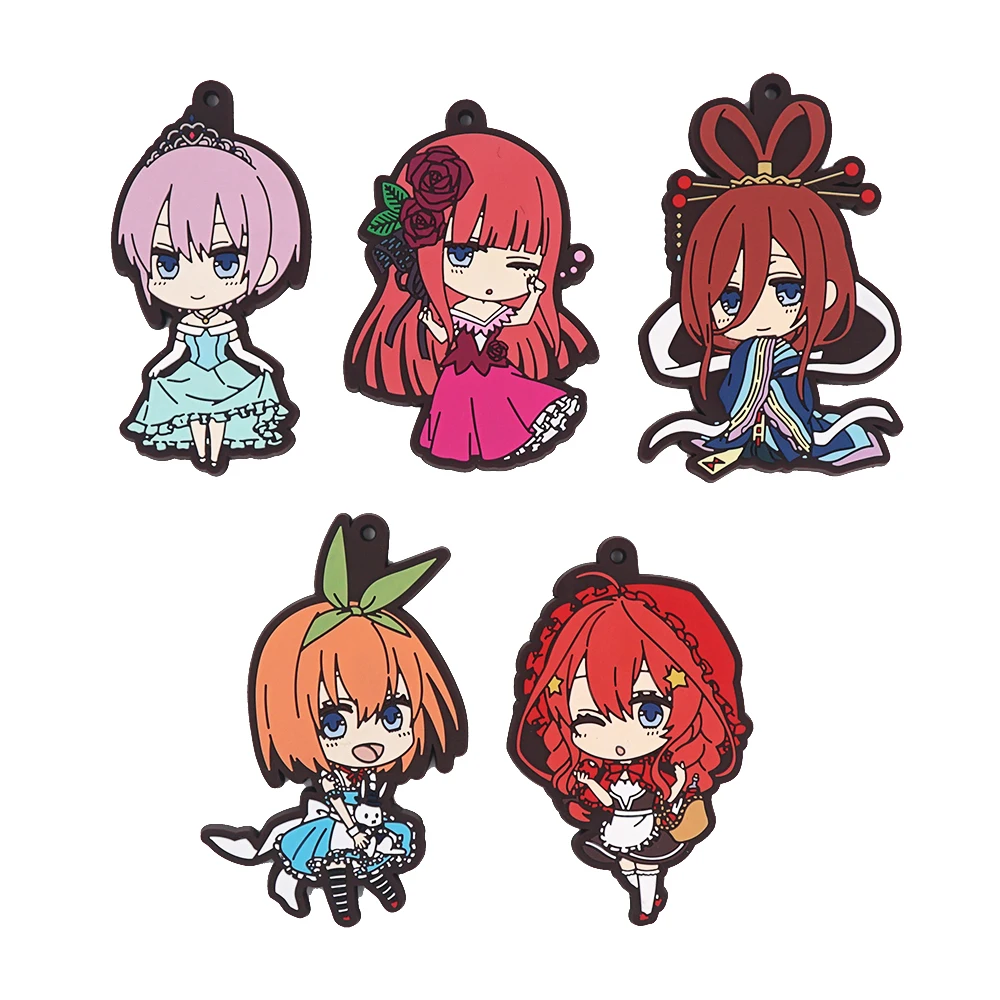 Волшебные хинтуплеты аниме Nakano Ichika Nino Miku Yotsuba Itsuki брелок с резиновым ремешком |