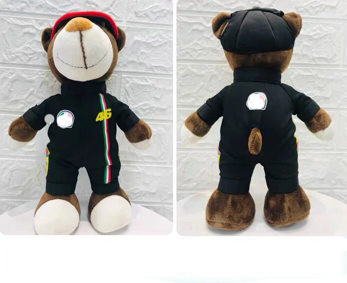 Мотоциклетный шлем гоночный медведь кукла мягкие животные игрушки одежда