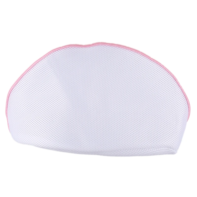 

1 PCS Durable Washing Bags Travel Thick Dual Use Storage Mesh Indoor with Zipper Outdoor Shoes Laundry Clothes Protection Pink