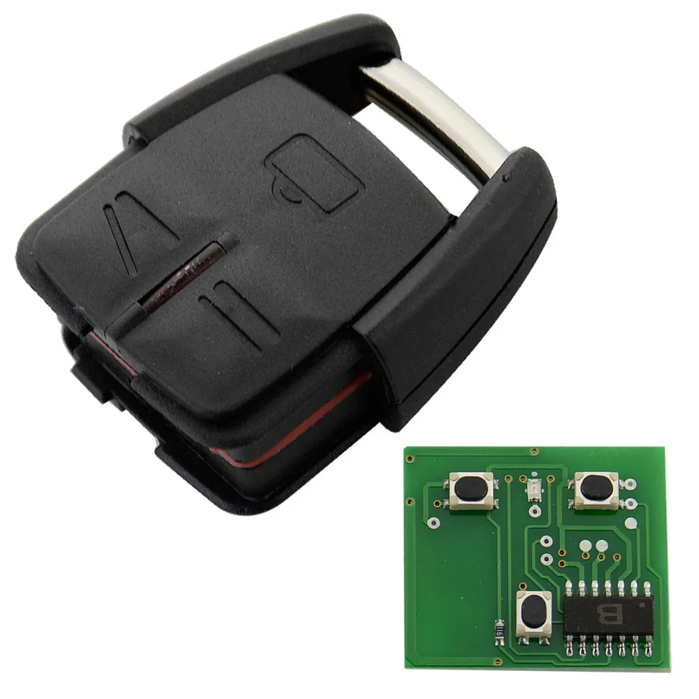 XRSHKEY 3 Button Remote Control Car Key 433.92Mhz for Opel Vauxhall for