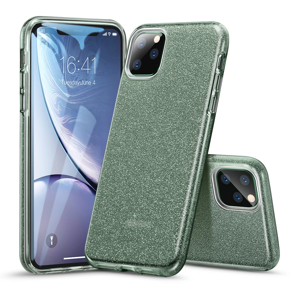 Чехол ESR для iPhone 11 Pro Max, блестящий Блестящий блестящий чехол для iPhone 11 Pro, роскошный противоударный чехол-бампер для iPhone 11 - Цвет: Green
