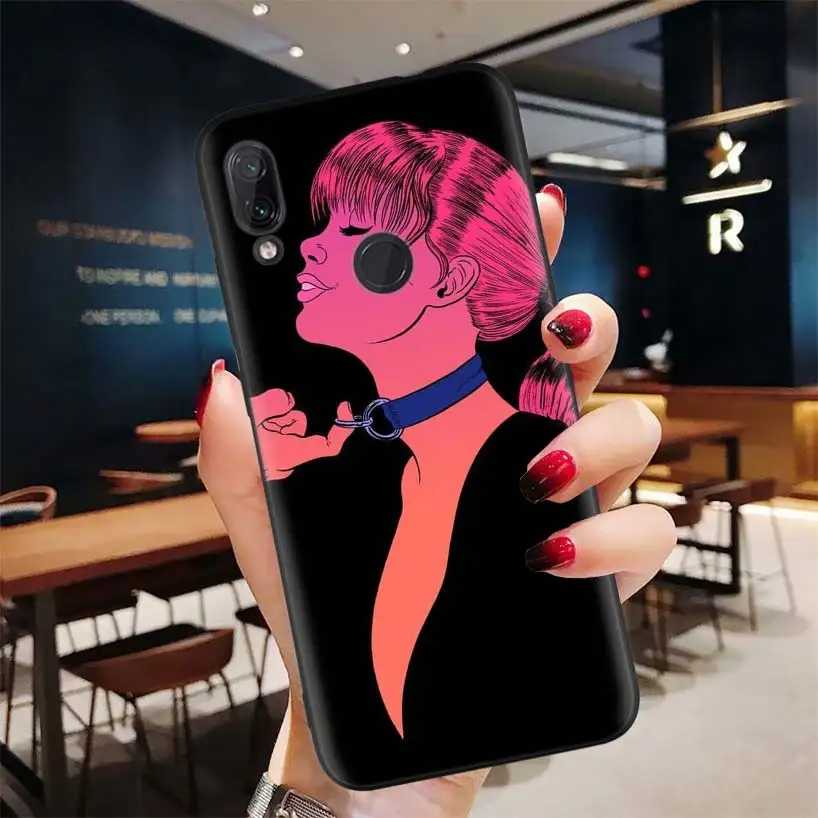 Сексуальная горячая девушка летний Swag арт черный чехол для Xiao mi Red mi Note 8 7 7S 7A 6 S2 GO K20 Pro+ 6A mi 6X 5X A1 CC 9 8 мягкий чехол для телефона
