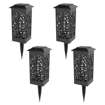 

4PCS LED Landscape And Garden Outdoor Solar Path Lights Waterproof Warm White LED Landscape Lamp Courtyard Lighting Decoration