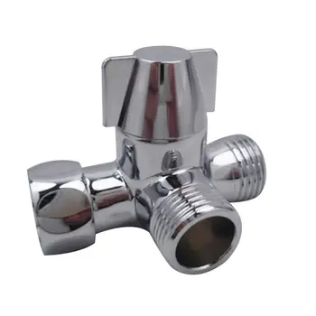 

Metal Three-way Water Diverter T-shaped Adapter Toilet Bidet Water Separator