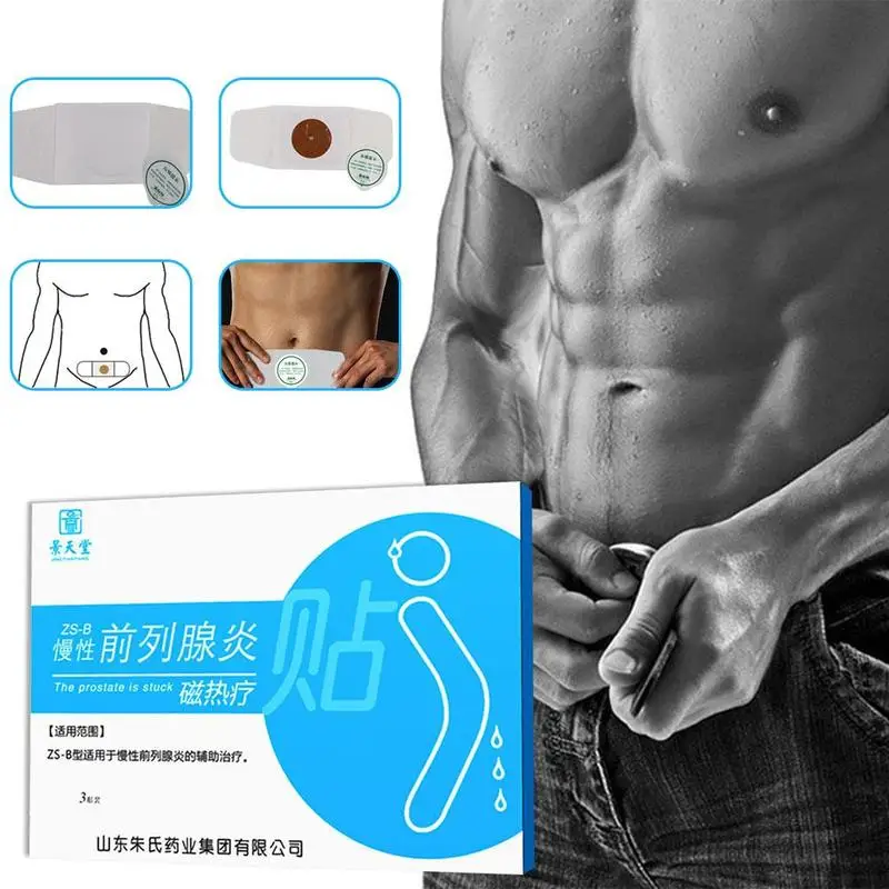 

3pcs/box Prostate Heating Patch Male Prostatic Treatment Far Infrared Magnetic Therapy Patch Hyperthermia Prostate Patch
