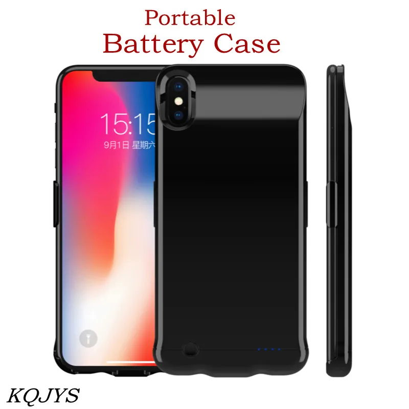 KQJYS Power Bank зарядное устройство чехол для iPhone XR X XS портативный ультра тонкий